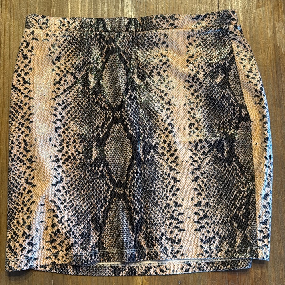 LUSH snake print skirt, size Medium